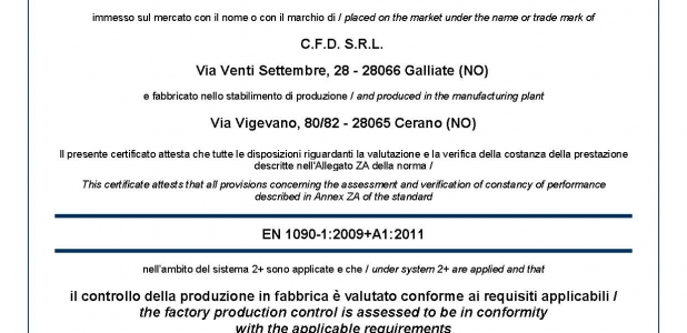 Certificazioni