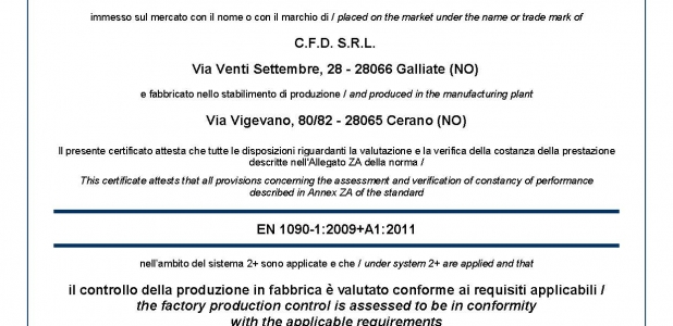 Certificazioni